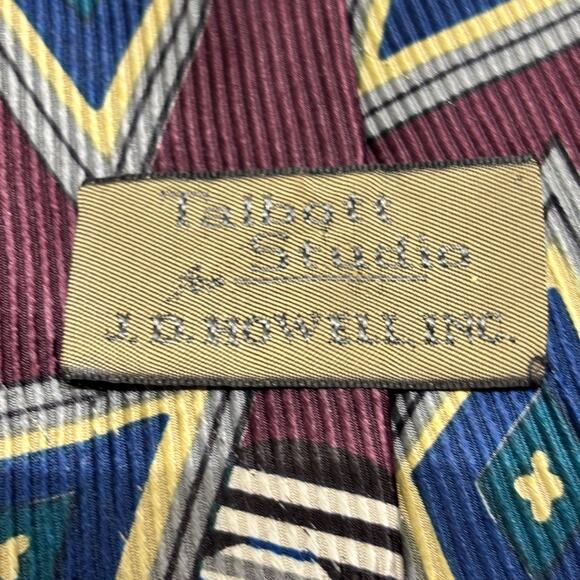 Lot of 2 Robert Talbott for J.D. Howell Red Burgandy Patterned Silk Neckties - Picture 5 of 6